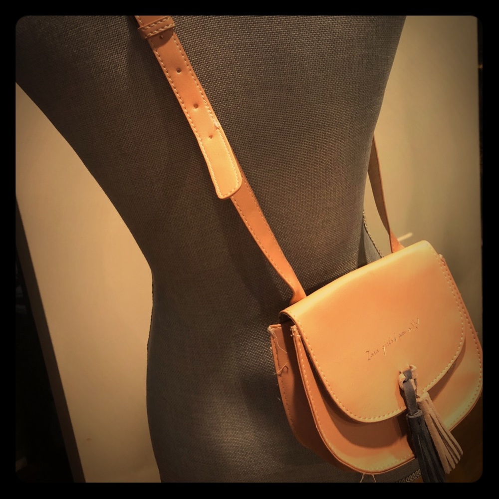 Pale pink small crossbody purse